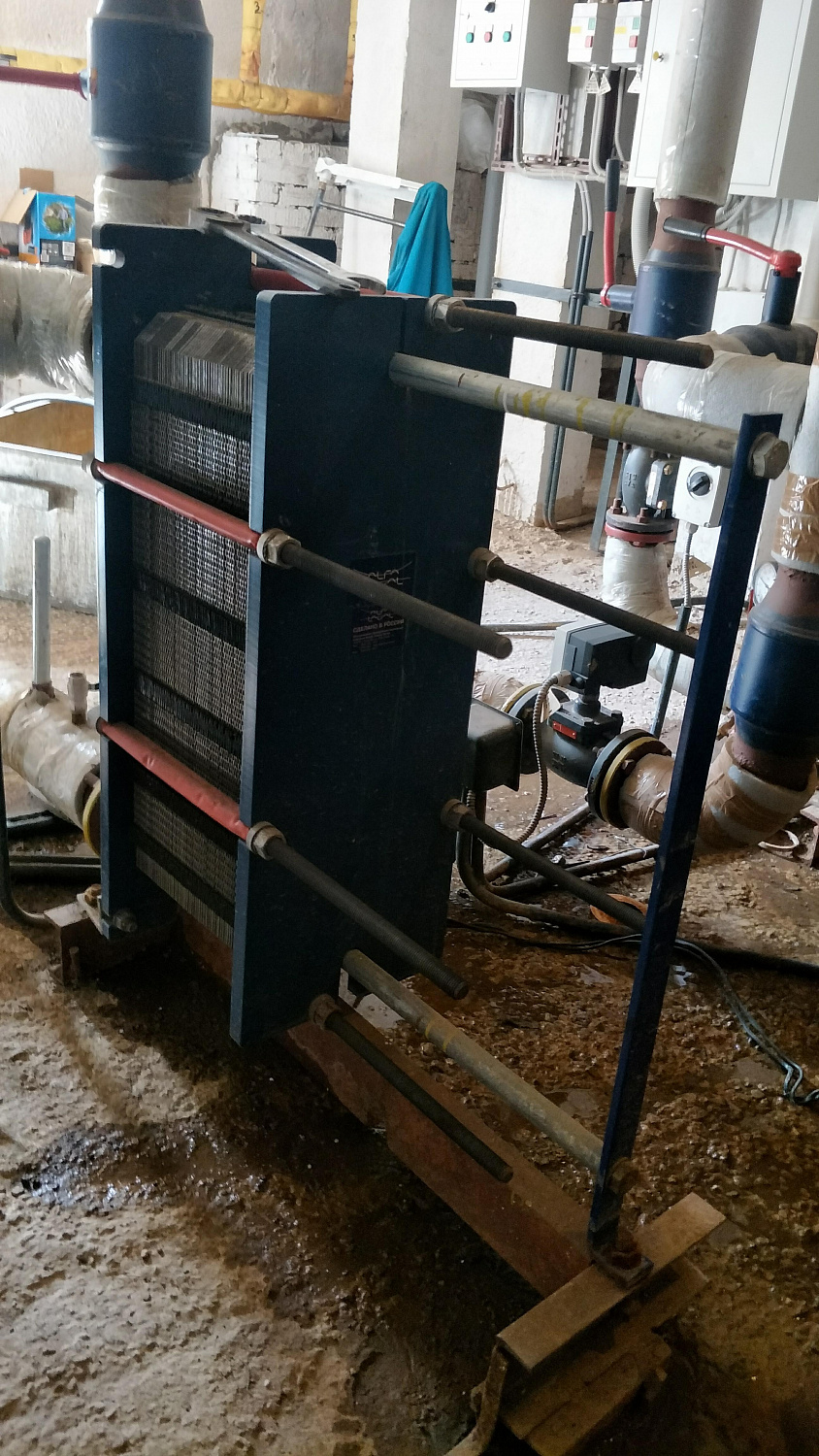 Разборная промывка теплообменников Alfa Laval с заменой прокладок на не оригинал эквивалент